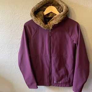 Marmot Softshell Jacket Faux Fur Lined Hood Med